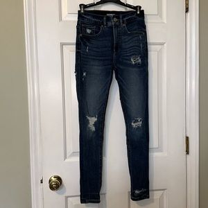 Express Ankle Legging Jeans High Rise Stretch + Size 0